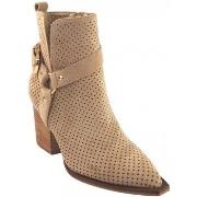 Chaussures Bienve a3017 bottine beige pour femme