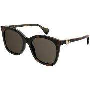 Lunettes de soleil Gucci GG1071S Lunettes de soleil, Havana/Marron, 55...