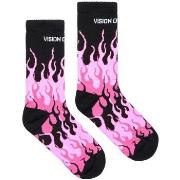 Chaussettes Vision Of Super Chaussettes Flammes Roses