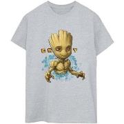 T-shirt Guardians Of The Galaxy Groot Flowers