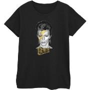 T-shirt David Bowie Aladdin Sane Gold Bolt