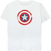 T-shirt Marvel Captain America Civil War Distressed Shield