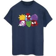 T-shirt Marvel Spidey And His Amazing Friends Faces