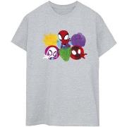 T-shirt Marvel Spidey And His Amazing Friends Faces