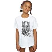 T-shirt enfant Marvel Black Panther Spray Headshot