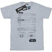 T-shirt Disney X-Wing Blueprint