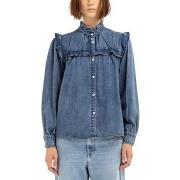 T-shirt Replay Blouse en jean ruches