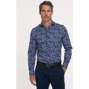 Chemise R2 Amsterdam R2 Chemise Stretch Paisley Marine