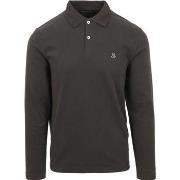 T-shirt Marc O'Polo Poloshirt Manches Longues Anthracite