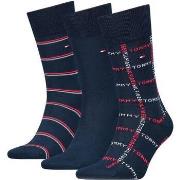 Socquettes Tommy Hilfiger Giftbox Grid Stripe 3-Pack