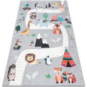 Tapis Rugsx Tapis lavable BAMBINO 2160 Rues, village indien, 120x170 c...