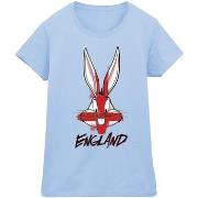 T-shirt Dessins Animés Bugs England Face