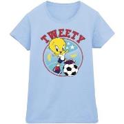 T-shirt Dessins Animés Tweety Football Circle