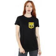 T-shirt Dessins Animés Tweety Pie Face Faux Pocket