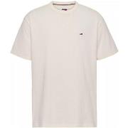 T-shirt Tommy Jeans T shirt Ref 62616 YBH Blanc