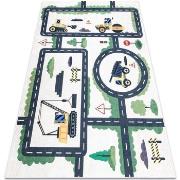 Tapis Rugsx Tapis lavable BAMBINO 2223 Ruelles, voitures pour 80x150 c...