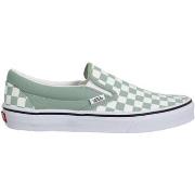 Baskets Vans Classic Slip On Color Theory Toile Homme Iceberg Green