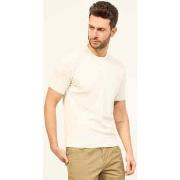 T-shirt Gran Sasso T-shirt à col rond en coton côtelé
