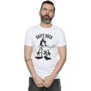 T-shirt Dessins Animés Daffy Duck Large Head