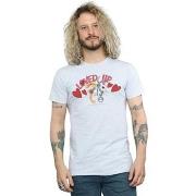 T-shirt Dessins Animés Bugs Bunny And Lola Valentine's Day Loved Up