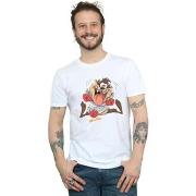 T-shirt Dessins Animés Taz Valentine's Day Madly In Love