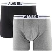 Caleçons Alan Red Lot de 2 Boxer-shorts Gris Noir