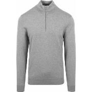 Sweat-shirt Profuomo Pullover Half Zip Luxury Gris