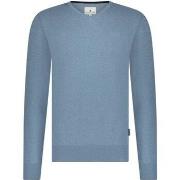 Sweat-shirt State Of Art Pull Col-V Bleu Clair