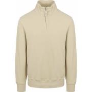 Sweat-shirt Gant Pull Demi-Zip Ecru