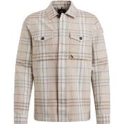 Sweat-shirt Vanguard Surchemise A Carreaux Beige