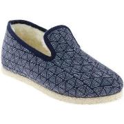 Chaussons Chausse Mouton - Charentaises BERMUDES - Bleu - Taille