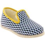 Chaussons Chausse Mouton - Charentaises CUBIK - Bleu - Taille