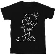 T-shirt Dessins Animés Tweety Pie Outline