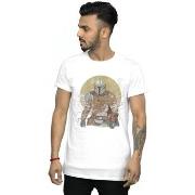 T-shirt Disney The Mandalorian Distressed Warrior