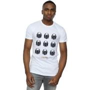 T-shirt Disney The Mandalorian Helmet Pattern