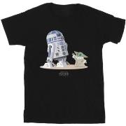 T-shirt Disney The Mandalorian R2D2 And Grogu