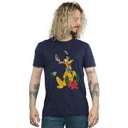 T-shirt Disney Pluto Christmas Reindeer