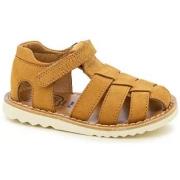 Sandales enfant Pom d'Api SANDALES WAFF PAPY CAMEL/SEMELLE MASTIC