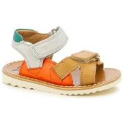 Sandales enfant Pom d'Api SANDALE WAFF JIMY OCRE-PERLE