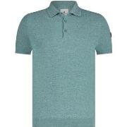 T-shirt State Of Art Polo Vert Knitted