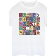 T-shirt Dessins Animés Grid Squares