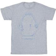 T-shirt Disney The Mandalorian Outline Helm Diamond