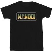 T-shirt Disney The Mandalorian Mando Cutout