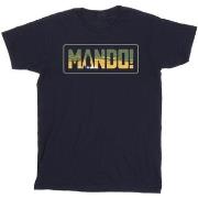 T-shirt Disney The Mandalorian Mando Cutout