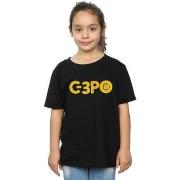 T-shirt enfant Disney The Rise Of Skywalker C-3PO Text Logo