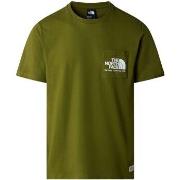 T-shirt The North Face NF0A87U2 M BERKELEY-PIB FOREST