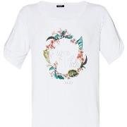 T-shirt Liu Jo T-shirt avec imprimé jungle et strass