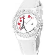 Montre Sc Crystal MF316-COEURS-TE-BRACELET006-BLANC