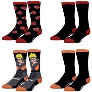 Chaussettes Freegun Lot de 4 paires de chaussettes homme Naruto Shippu...