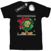 T-shirt Dessins Animés Tweety Pie Christmas Fair Isle